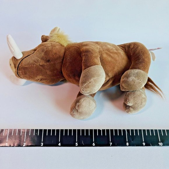 Ganz Webkinz Warthog 12" Stuffed Animal Plush Wild Pig Brown Tan Pumba collectib - Picture 6 of 10